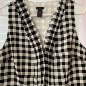 Ann Taylor dress black and white, size 12